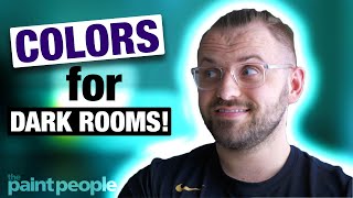 HOW TO PICK COLORS FOR DARK ROOMS  Interior Design 101 [upl. by Aznaed141]