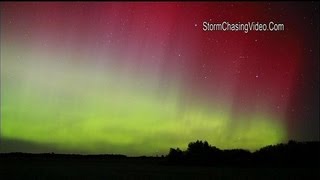 Exceptionnelle aurore boréale dans le Minnesota aux EtatsUnis  0310 [upl. by Esele]