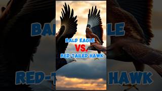 Bald Eagle vs Redtailed Hawk Ultimate Sky Showdown 🦅 shorts tanding animals vairalvideo [upl. by Francisco]