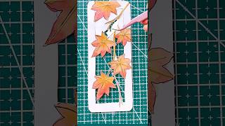 Watercolour painting  Maple leaves bookmark ￼painting art shorts [upl. by Tiraj]