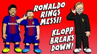 📱RONALDO RINGS MESSI📱😢 KLOPP BREAKS DOWN😢 Man City vs Tottenham Training Parody [upl. by Mar396]