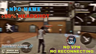 Drag Headshot Npc Name Config File  Free Fire Npc Name Config File  FF Npc Name Headshot Hack [upl. by Elbas]