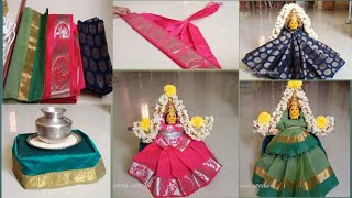 simple varalakshmi pooja kalasam decoration with blouse piece [upl. by Atinhoj]