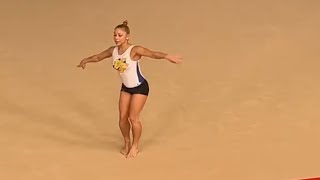 Flavia Saraiva 🇧🇷  PreOlympic Floor Training French Cancan  Troyes July 2024 [upl. by Cung]