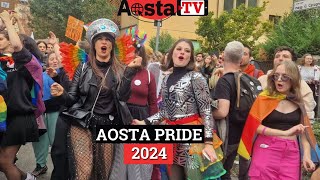 La partenza dellAosta Pride 2024 [upl. by Edylc]