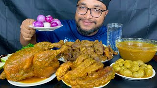 SPICY MUTTON BOTI CURRY WHOLE CHICKEN CURRY FISH CURRY AND GOAT KIDNEY WITH RICE INDIAN FOOD EATS [upl. by Itnahs]