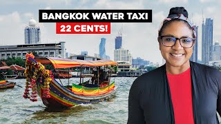 The Most Beautiful Water Taxi For Only 22 Cents  Bangkok Thailand [upl. by Mcfadden]