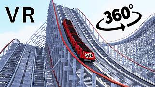 FAST Roller Coaster in 360 VR 🙃 [upl. by Atinaw105]