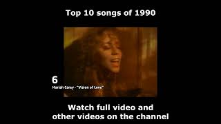 Top 10 songs of 1990 [upl. by Sucramd828]