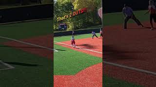 SHORTS 🥎Fastpitch Clutch Double Play STUNS OPPONENT🥎 [upl. by Carlos]