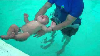 Oliver Week 2 of ISR swim lessons [upl. by Dino]