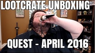 QUEST Loot crate Unboxing April 2016 [upl. by Ayinat]