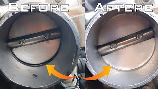 Dont Clean throttle body before watching thisCleaning cable controlled or Electrical Throttle body [upl. by Hudnut]