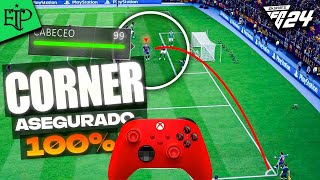 TRUCO para SIEMPRE hacer GOL de CÓRNER en FC24 😵‍💫Tiros De Esquina TUTORIAL✅ [upl. by Pubilis175]