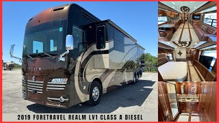 2019 FORETRAVEL REALM LV1 CLASS A MOTORHOME [upl. by Saidee]