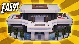 Minecraft How To Build A Large Modern House Tutorial 20 [upl. by Naeerb612]