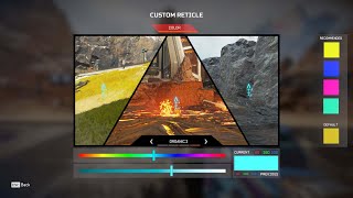 BEST CUSTOM RETICLE COLORS TO IMPROVE AIM IN APEX LEGENDS [upl. by Joell326]