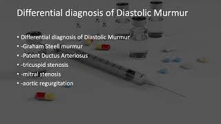 Differential diagnosis of Diastolic Murmur [upl. by Abbie]