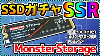 【自作PC SSDガチャ】オススメしづらいけどイカれたコスパ最強格SSD、Monster Storage超詳細レビューまとめ！MS950 «Aile ch» [upl. by Tihw]