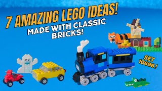 7 Amazing LEGO ideas from the Classic Brick Box [upl. by Gnoy422]