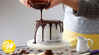 How to Make a Rich Chocolate Ganache Glaze Recipe  Wilton [upl. by Akkinahs722]