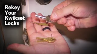 How to Rekey Kwikset Door Knob and Deadbolt with Smart Key [upl. by Max804]