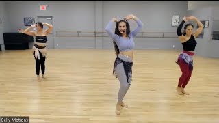 30min Class Learn 4 Belly Dance Moves amp Combine Them 🥳🔥bellydance [upl. by Laehpar]