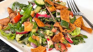 Fattoush SaladHow to make best Lebanese Fattoush recipe [upl. by Daloris]