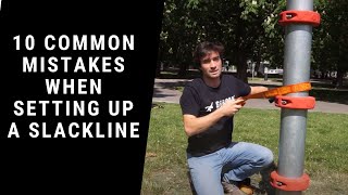 How to set up a slackline  10 most common beginner mistakes [upl. by Ela]