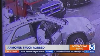 Armored truck robbery caught on video [upl. by Brookhouse]