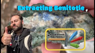 Extracting Benitoite [upl. by Ecreip]