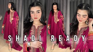 Shadi Ready In 5mins  Basic amp Easy Makeup Routine [upl. by Isaac]