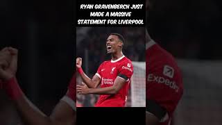 BREAKING Ryan Gravenberch just made a MASSIVE statement for Liverpool [upl. by Bander]