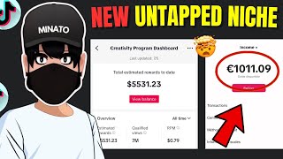 New Untapped Niche To Make Money On TikTok Creativity Program Beta 2024 [upl. by Glynias]