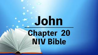 NIV Bible⎜The Book of John chapter 20⎜audio bible with text⎜有聲聖經英語⎜字幕⎜聆聽版⎜約翰福音第二十章 中文翻譯請按 CC [upl. by Elleinnod]