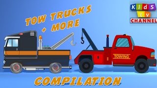 Tow Truck  Cartoon For Kids  Childrens Songs By Kids TV Channel [upl. by Holtz]