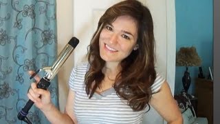 Style thick hair with a curling iron for natural beachy waves [upl. by Chiquita358]