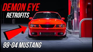 DEMON EYE Retrofit Headlights 9904 Mustang Refresh Reaper Episode 20 [upl. by Jerri]