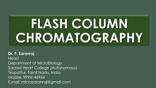 Flash Column Chromatography [upl. by Ynamrej]