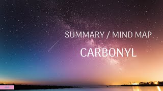 Summary  Mind Map  Carbonyl OLD [upl. by Nylirret1]