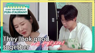 They look good together Stars Top Recipe at FunStaurant  KBS WORLD TV 210803 [upl. by Eenad]