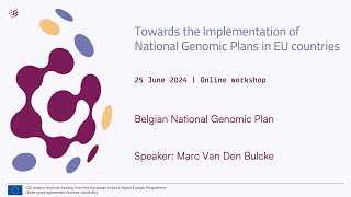 2024 GDI National Genomic Plans workshop  Belgium [upl. by Violetta781]