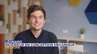 Ingénieur Conception Mécanique – Léonard nous présente son métier [upl. by Ainar633]