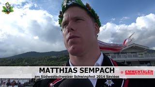 Sempach Matthias am Südwestschweizer Schwingfest Savièse 2014 [upl. by Ruthy629]