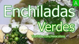 Enchiladas Verdes de Pollo Recetas Mexicanas de Comidas economicas y rapidas Cocina Facil [upl. by Tadeo]