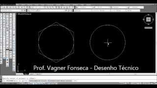 AutoCAD  Polígono  Inscrito amp Circunscrito [upl. by Ahselrak]