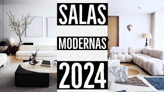 50 SALAS MODERNAS  DECORACIÓN DE INTERIORES 2024  TENDENCIAS ESTILOS Y DISEÑOS [upl. by Poul80]