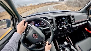 2023 Nissan Frontier Pro4X 4x4  POV Driving Impressions [upl. by Arv]