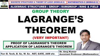 Lagranges Theorem  Lagrange Theorem in Discrete Mathematics  Lagranges Theorem Proof [upl. by Gamber]