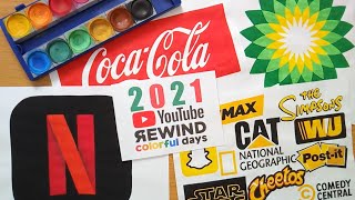 YouTube Rewind 2021  colorful days  All logos from 2021 [upl. by Danaher]